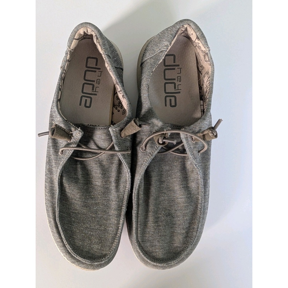 Hey Dude Wendy Stretch Steppa Men's Size 12 EU 43 Casual Slip On Loafers Gray... - Picture 9 of 9